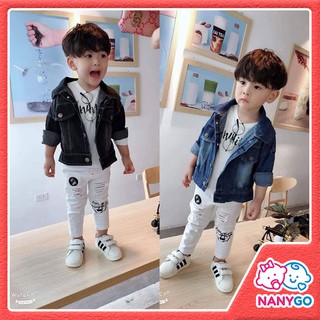 Áo Khoác Bò Jean Well Cho Bé Trai Hàn Quốc