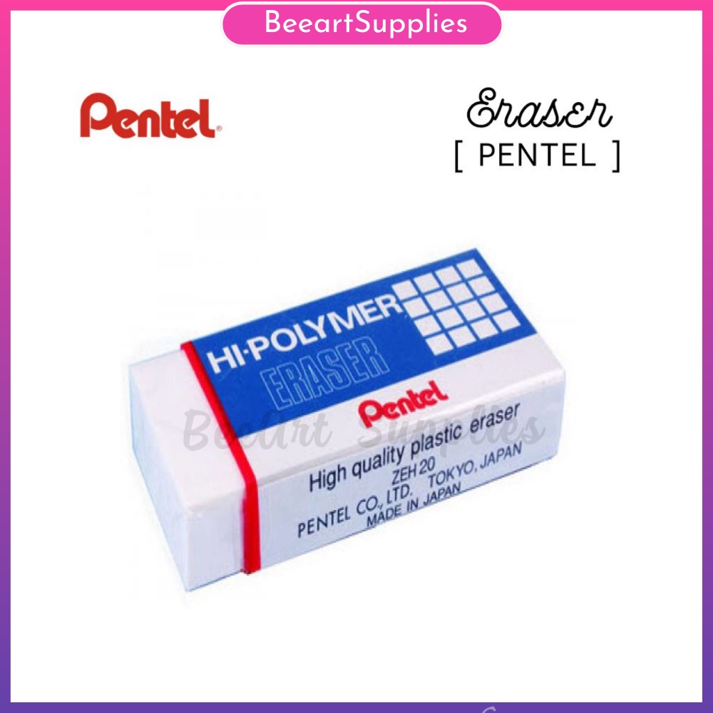 Tẩy PENTEL chính hãng với độ bền dẻo cao có khả năng tẩy sạch các vết chì đen mà không gây rách giấy