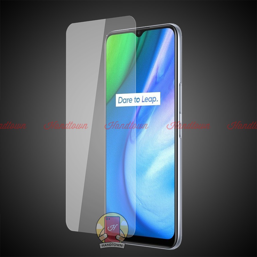 Kính Cường lực Không Full Màn 2.5D Realme Q2i Trong Suốt Không Chấm Li Ti Handtown