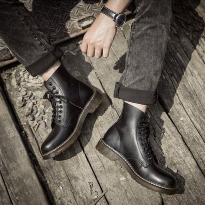 GIÀY BOOT DR.MARTIN HÀNG QUẢNG CHÂU XUẤT KHẨU DA XỊN