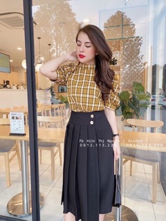 Chân váy A cách điệu