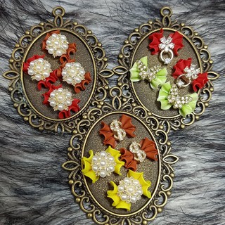 Nơ bột 5D nhụy charm cao cấp N13