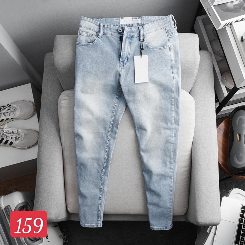 Quần jean nam ⚡ 𝗛𝗮̀𝗻𝗴 𝗰𝗮𝗼 𝗰𝗮̂́𝗽 ⚡ Quần bò đẹp VNXK cao cấp ZR chất jean co giãn thời trang