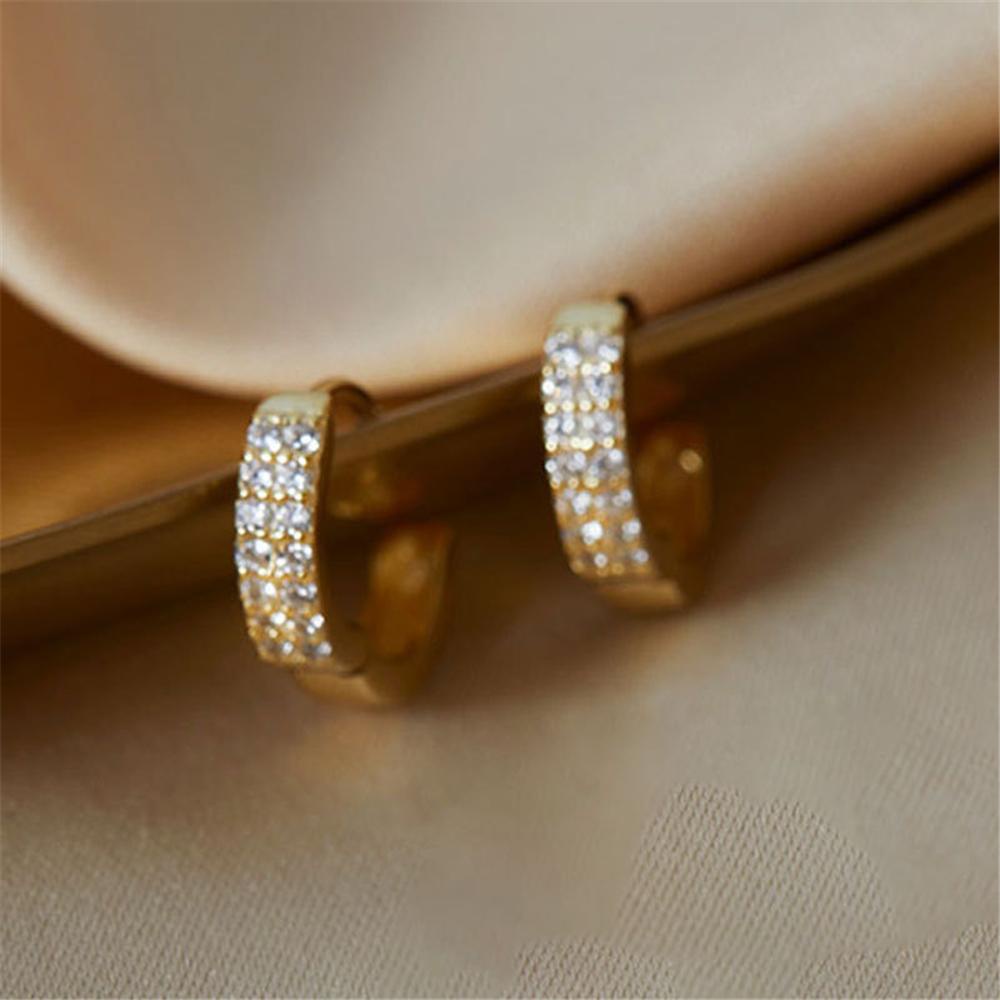 Bông Tai Dạng Vòng Tròn Thời Trang Tinh Tế 1 Cái Cho Nữ