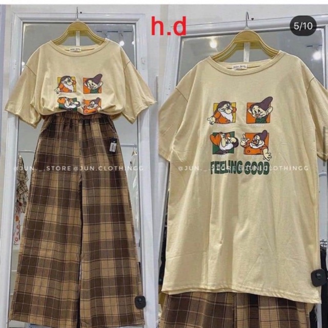 Sét áo good+ quần kẻ karo nâu HĐ12
