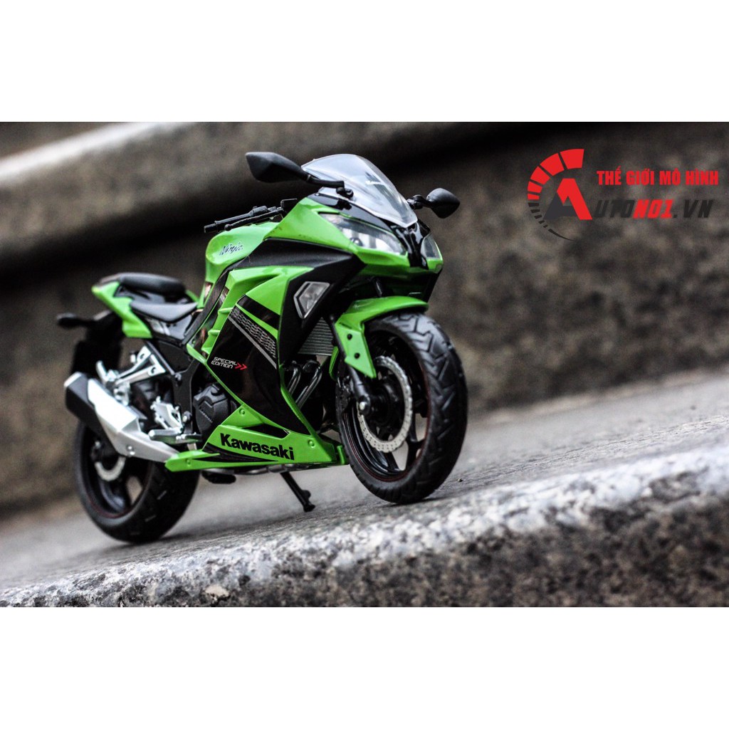 MÔ HÌNH KAWASAKI NINJA 300 GREEN 1:12 AUTOMAXX 5796