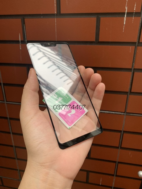 Kính cường lực 9D cho LG G7/ G7 ThinQ Full keo, Full màn hình siêu xịn