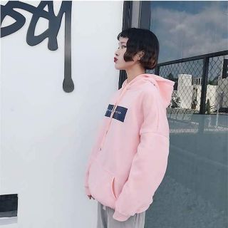 UNIQUE FOR RETRO HOODIE - MÀU HỒNG PHẤN - MÀU XÁM NHẠT ( hàng oder)
