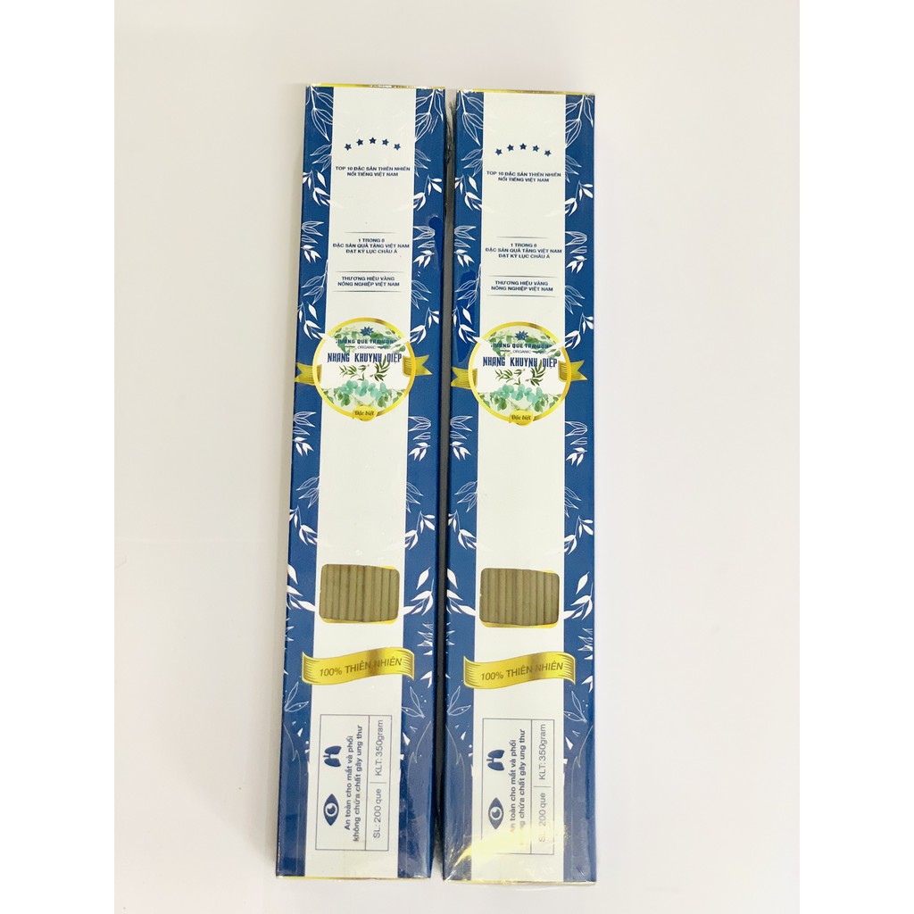 Nhang Khuynh Diệp - Hương Quế Trà Bồng 30cm, 200 nén (1 Nén Cháy 1 Giờ 30 Phút)