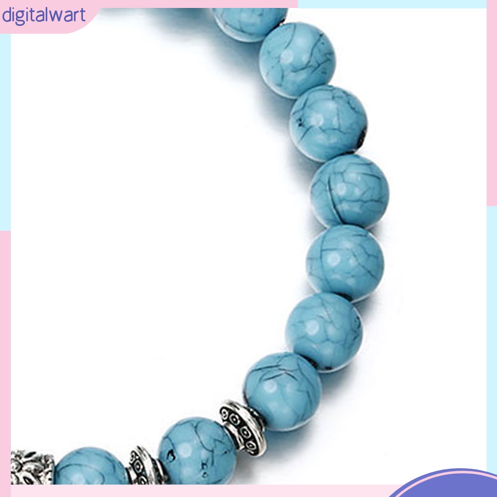 Vòng tay chuỗi hạt họa tiết chú voi may mắn co giãn vừa tay