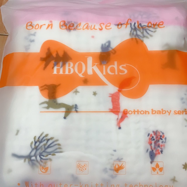 Chăn sợi tre 6 lớp 110×110 cm (C3)