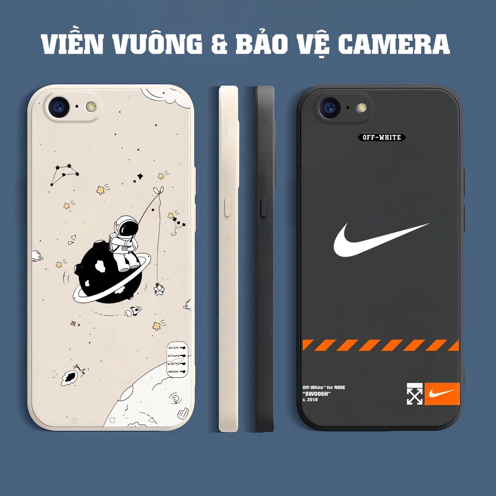 Ốp lưng Oppo A39 / A57 / A71/ NEO 9s in hình L.V vũ trụ và N.I.K.E cạnh viền vuông có bảo vệ camera