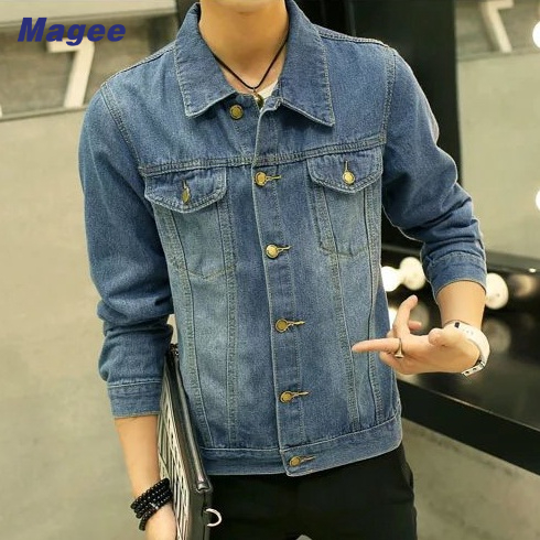 Áo Khoác Denim Phong Cách Retro Thời Trang Mùa Đông Hàn Quốc Cho Nam Giới