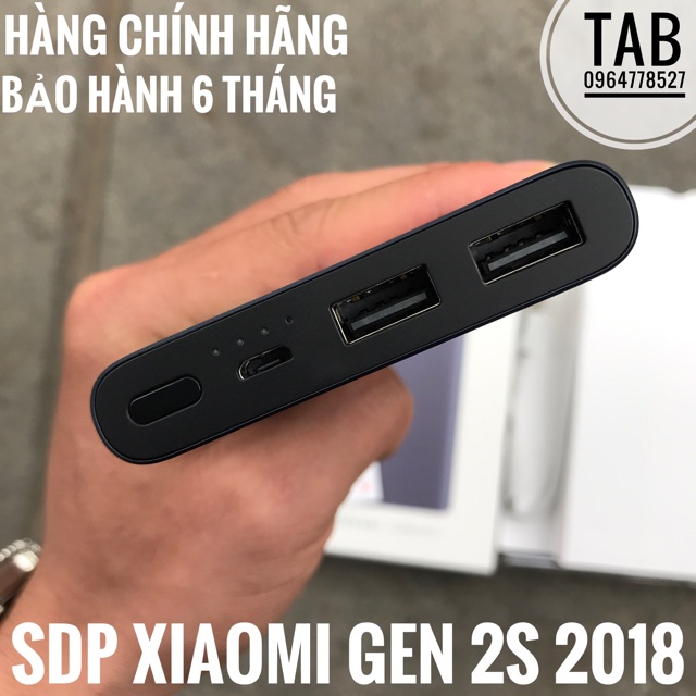 Sạc Dự Phòng Xiaomi Gen 2S 2018 10000mAh - Chính Hãng