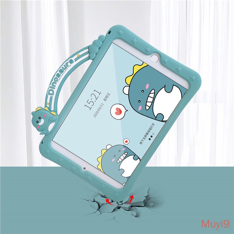 Ốp máy tính bảng silicone họa tiết khủng long hoạt hình cho IPAD 2018 MINI 1/ 2/ 3/ 4/ 5 6/ AIR 2 PRO 9.7 2/ 3/ 4 10.2