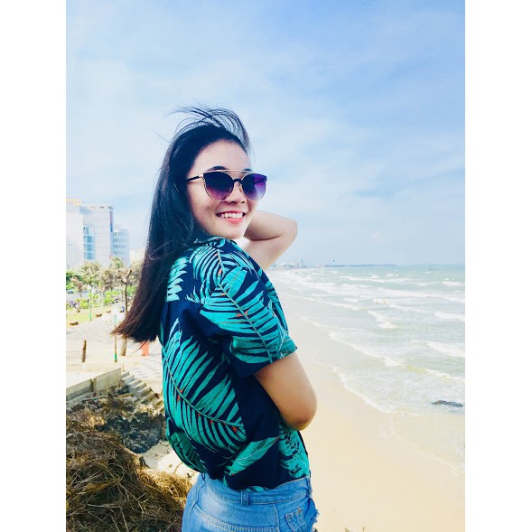 ÁO SƠ MI HOA QUẢ ĐI BIỂN SIÊU CHẤT