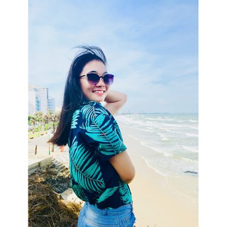 Áo sơ mi hoa quả đi biển siêu chất