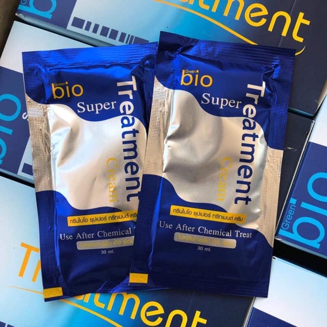 Hộp 24 Gói Ủ Xả Tóc Bio Super Treatment Thái Lan Giúp Phục Hồi Tóc Hư Tổn, Khô Xơ, Gãy Rụng Và Dưỡng Tóc Siêu Mượt