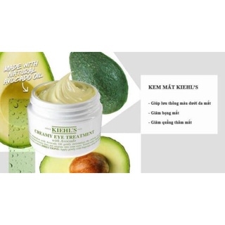 Shopbhv686- kem dưỡng mắt bơ kiehl’s creamy eye treatment with avocado