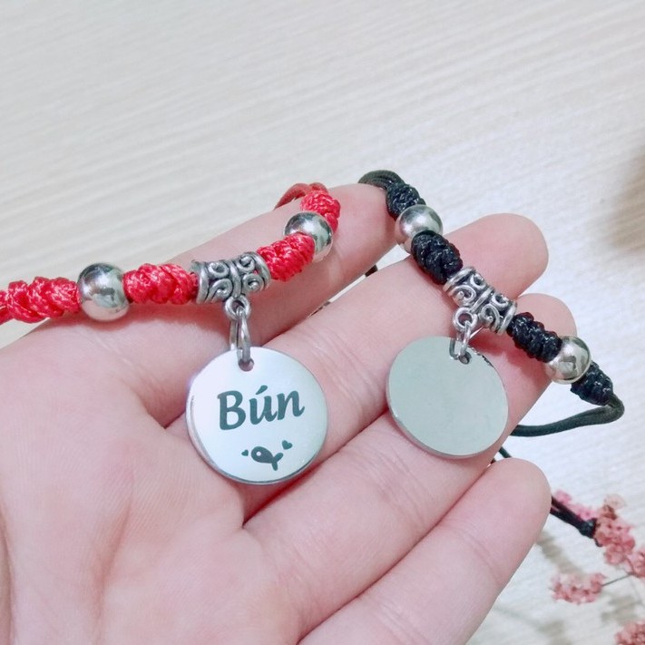 Vòng Cổ Kèm Thẻ Tên Khắc Inox Cho Chó Mèo Nhỏ Mèo Con