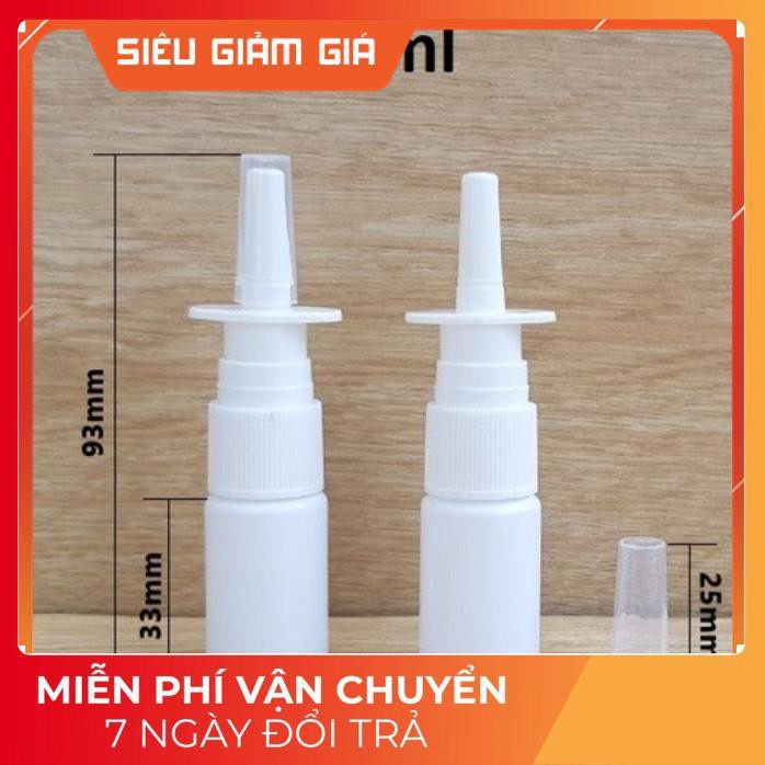 [GIÁ RẺ NHẤT] Chai xịt mũi thẳng 10ml, 20ml chiết dung dịch , phụ kiện du lịch