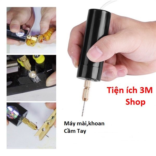 Máy Khoan Điện Tử Mini Cầm Tay Chuyên Dùng Khắc Chữ Làm Handmade Nguồn DC 5V Công Suất 10W