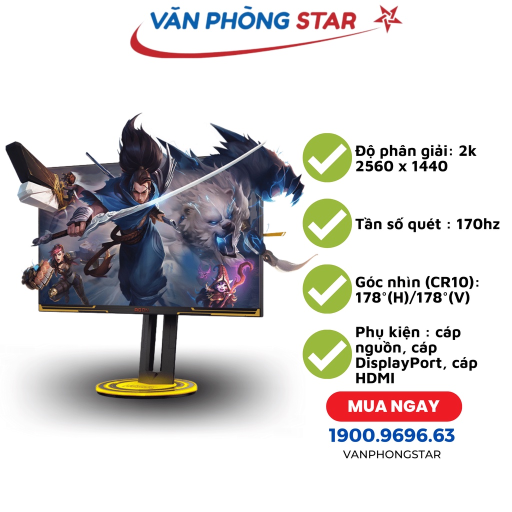 Màn hình AOC AG275QXL/74 chính hãng