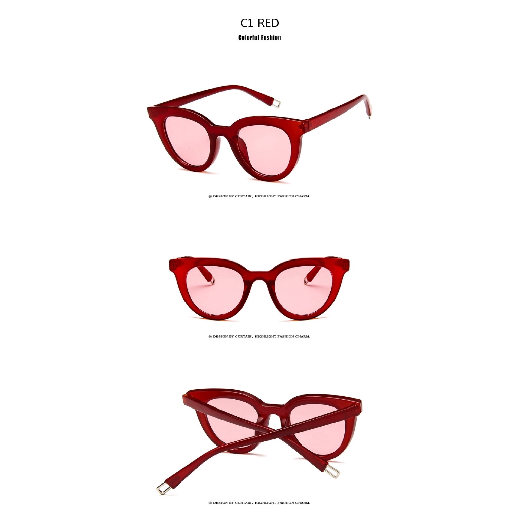 Mắt kính SAMJUNE mắt mèo thơi trang nhiều màu sành điệu cho nữ