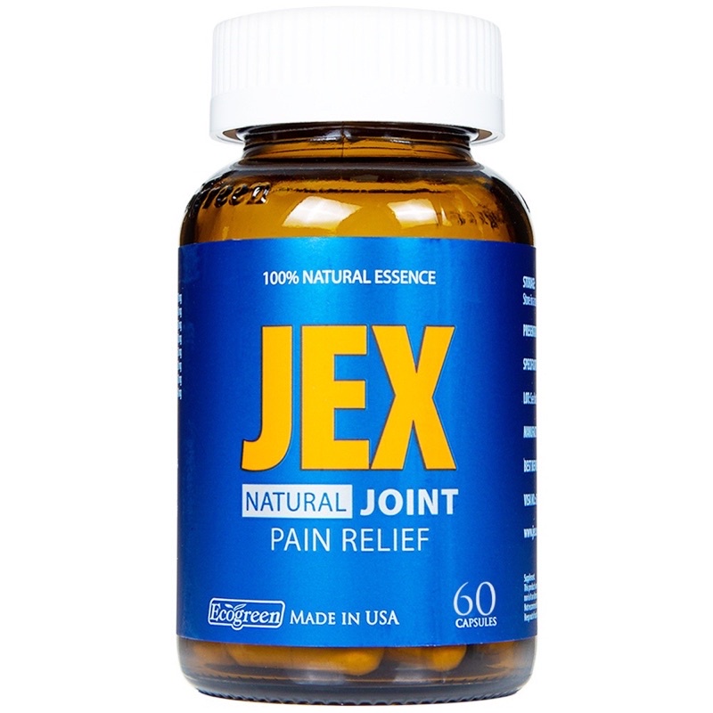 Viên uống Jex Natural Joint Pain Relief hỗ trợ giảm đau viêm khớp,(chai 60 viên)