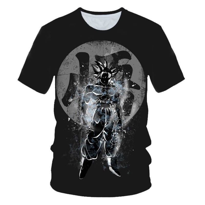 Áo Thun Ngắn Tay Cổ Tròn Cỡ Lớn In Hình Dragon ball 3d Cá Tính Dành Cho Nam