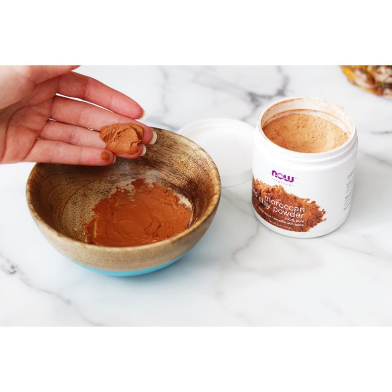 [Date 2025 tặng bát thìa, cọ silicon] Bột mặt nạ đất sét NOW CLAY POWDER 170g