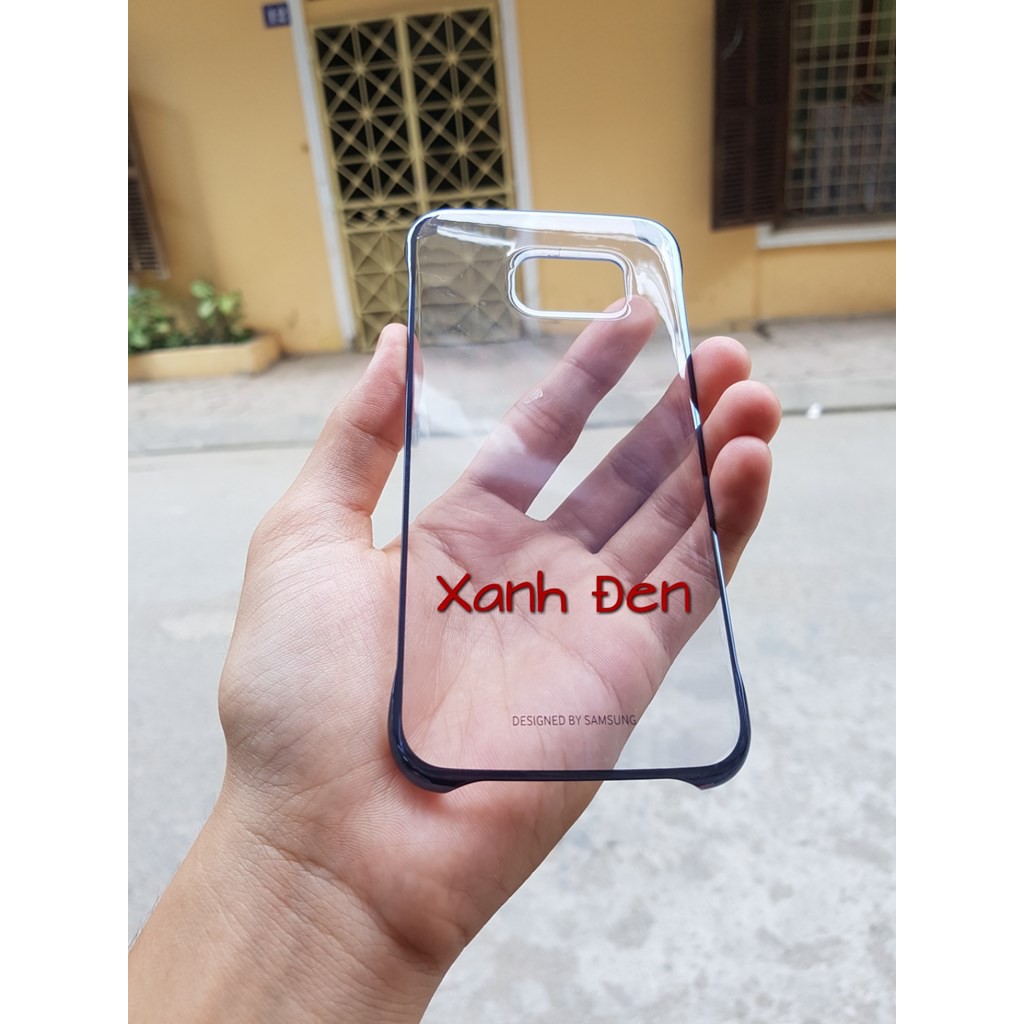 Ốp samsung S6 Edge lưng trong suốt viền màu Clear Cover chính hãng Samsung