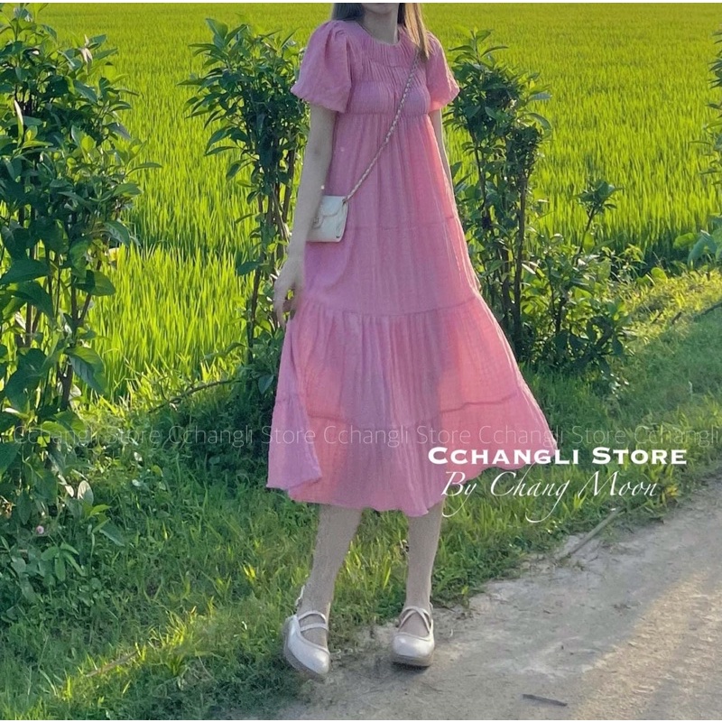 Đầm BABYDOLL xốp tay bồng