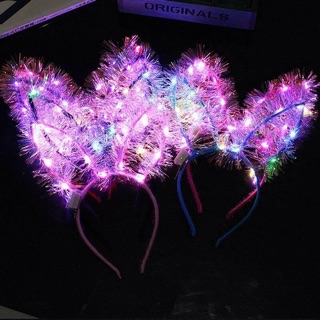 Băng Đô Tai Thỏ Có Đèn Led Phát Sáng Cho Bé