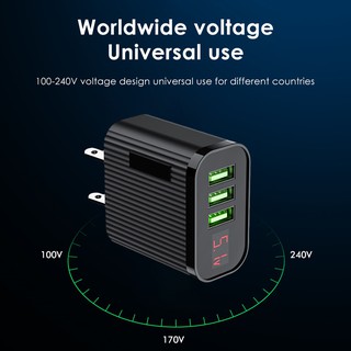 Củ Sạc Nhanh Qc 3.0 3 Cổng Usb 3.1a