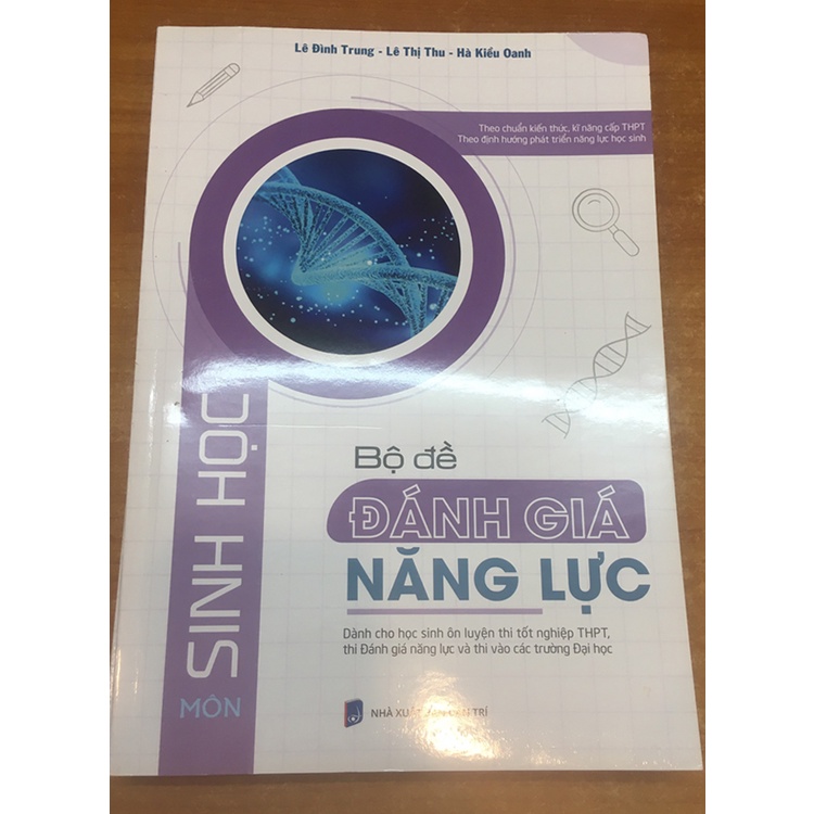 Sách - Bộ Đề Đánh Giá Năng Lực Môn Sinh Học