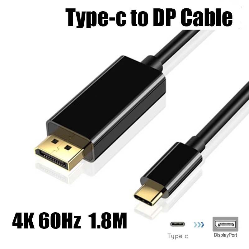 Dây Cáp Chuyển Đổi Usb 3.1 Sang Displayport 4k 60hz Type-C Sang Dp Tốc Độ Cao Cho Pc