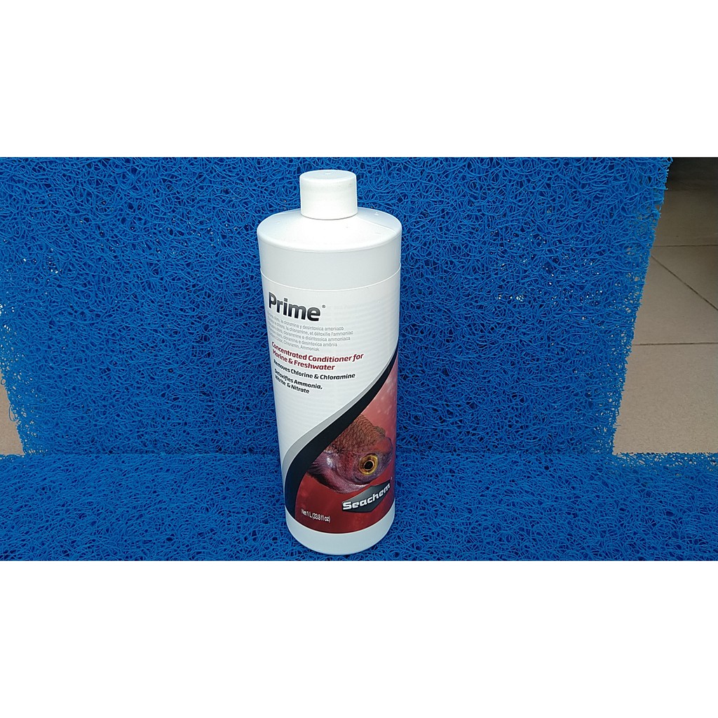 Seachem Prime 1000ml, khử clo, độc tố, kim loại nặng, dùng cho hồ cá.