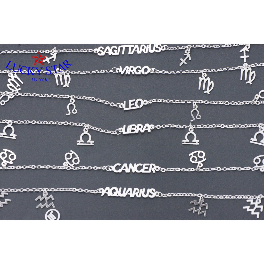 Lắc tay cung hoàng đạo thời trang độc đáo