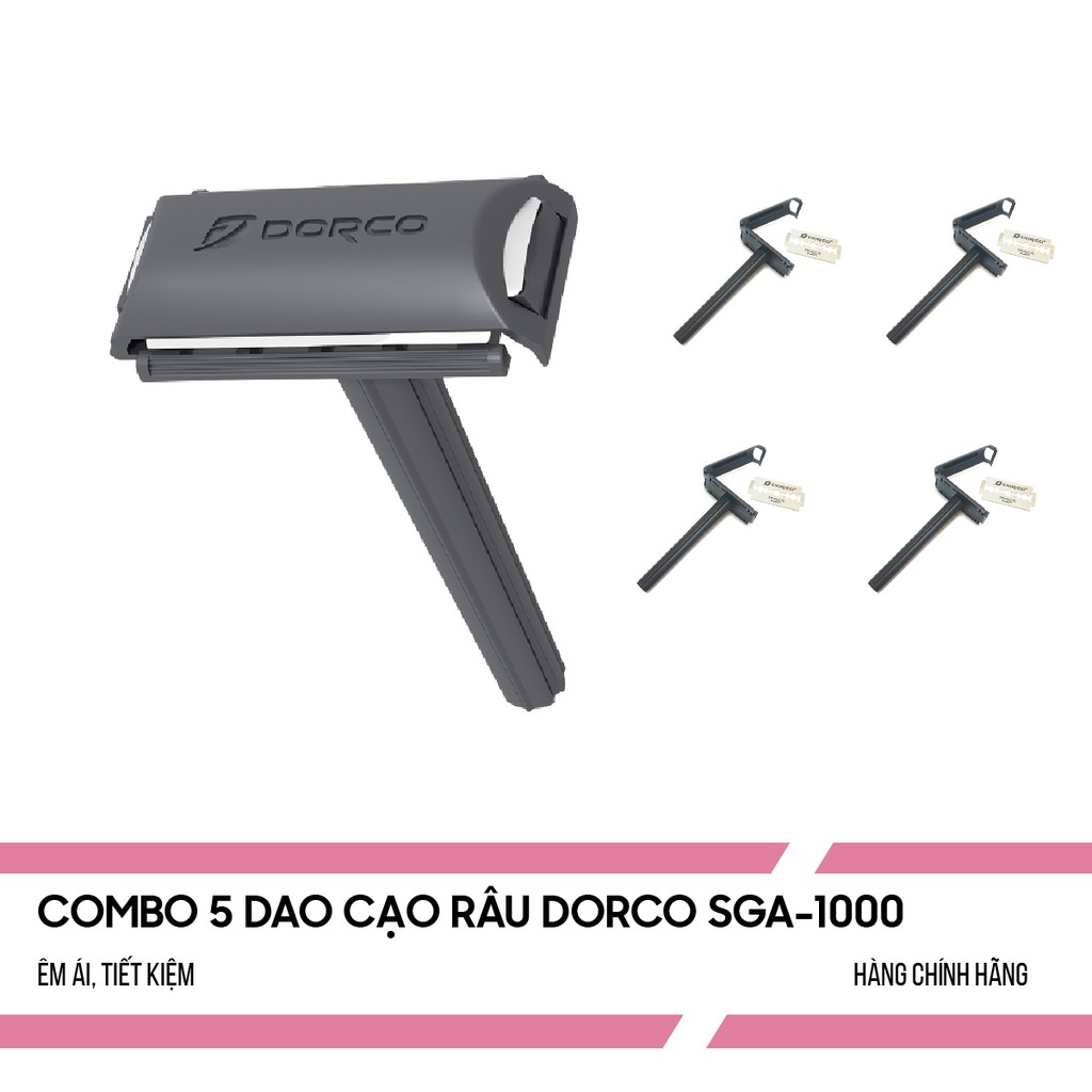 Bộ 5 dao cạo râu Dorco SGA1000 - Chất lượng Hàn Quốc