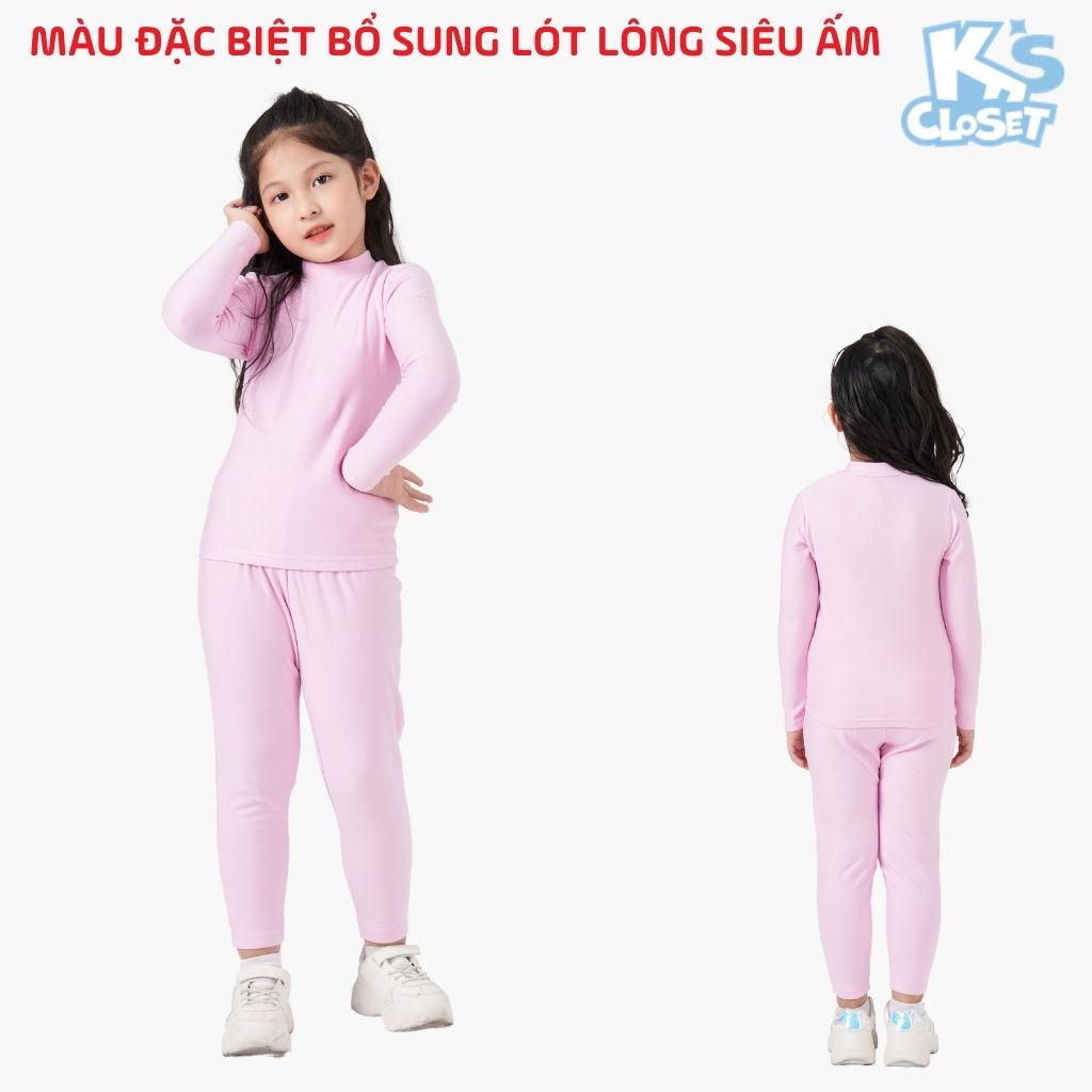 Bộ Quần Áo Giữ Nhiệt Cho Bé Trai Và Bé Gái K's Closet (2- 14 Tuổi) KT242ONF / KT362ONF / KT218ONF