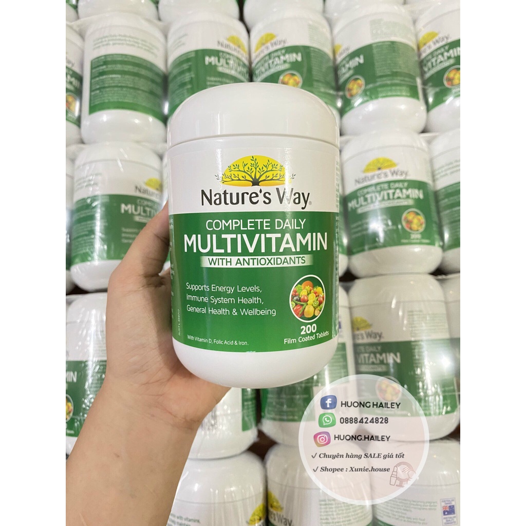 VITAMIN TỔNG HỢP DAILY MULTIVITAMIN NATURE'S WAY ÚC