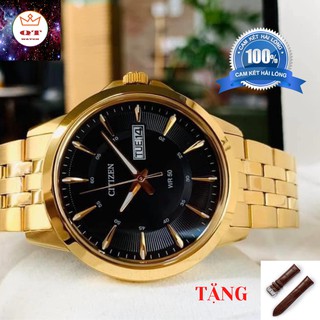 Đồng hồ nam citizen quartz bf2013-56e tặng kèm dây da cao cấp
