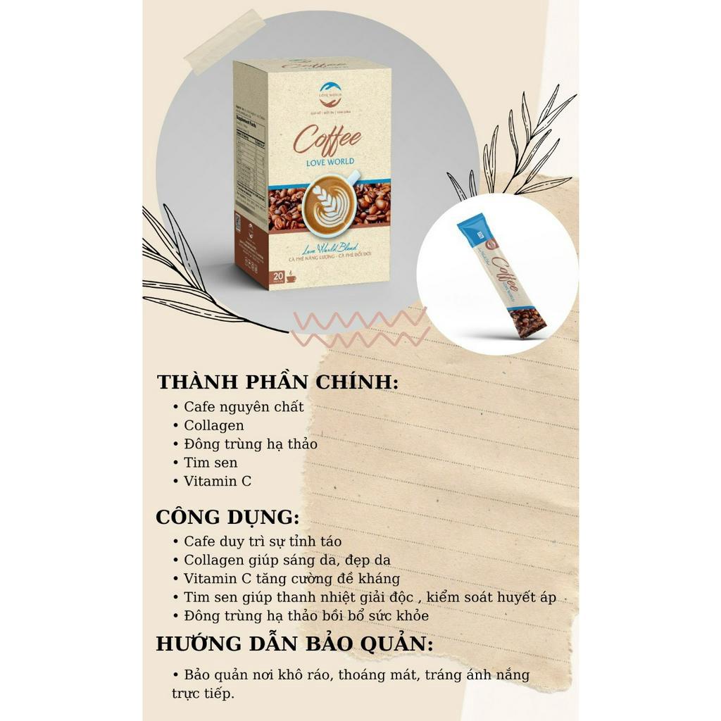Cà phê giảm cân LOVEWORLD-giữ dáng đẹp da,kiểm soát cân nặng,ngưng hấp thu lipit chất béo,100% thiên nhiên