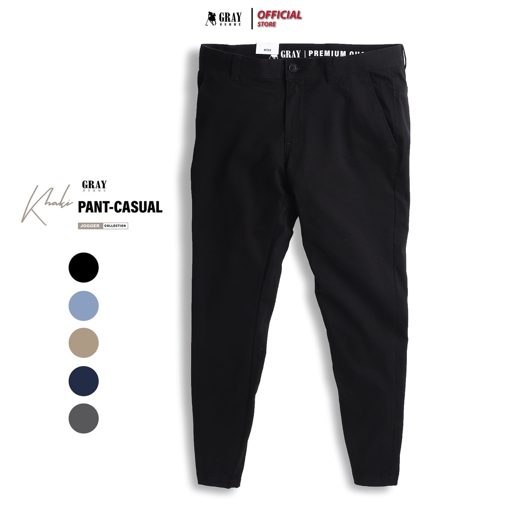 Quần kaki nam GRAYHOMME dáng Slim Fit co giãn dáng âu - BK105