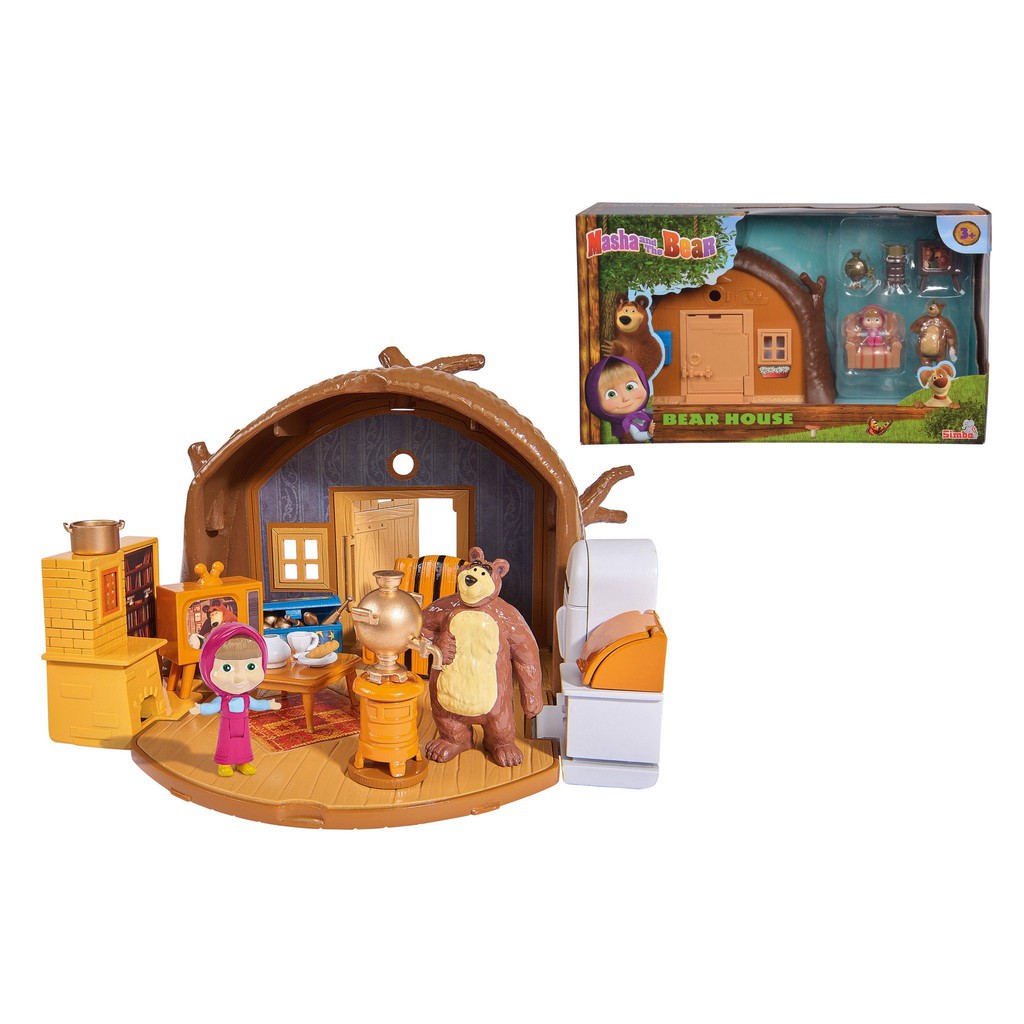 Đồ Chơi Ngôi Nhà Gấu MASHA AND THE BEAR Masha Playset "Bear's House" 109301632 - Simba Toys Vietnam