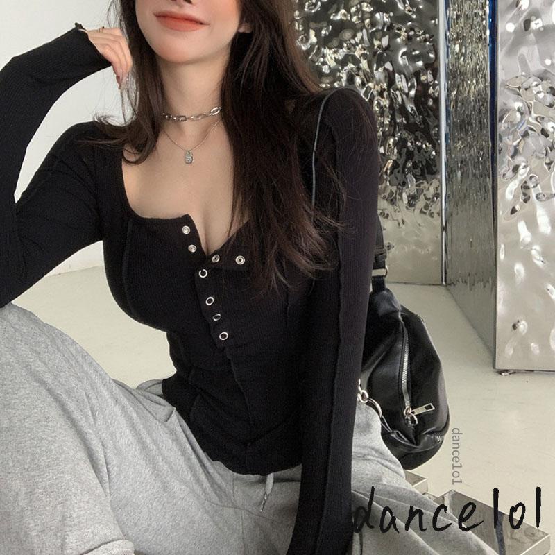 Áo Thun Nhảy Tay Dài Màu Trơn 1O1-Female