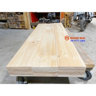 Mua  MS75  Tấm gỗ thông mặt rộng 15cm x dày 2cm x dài 120cm + láng mịn 4 mặt