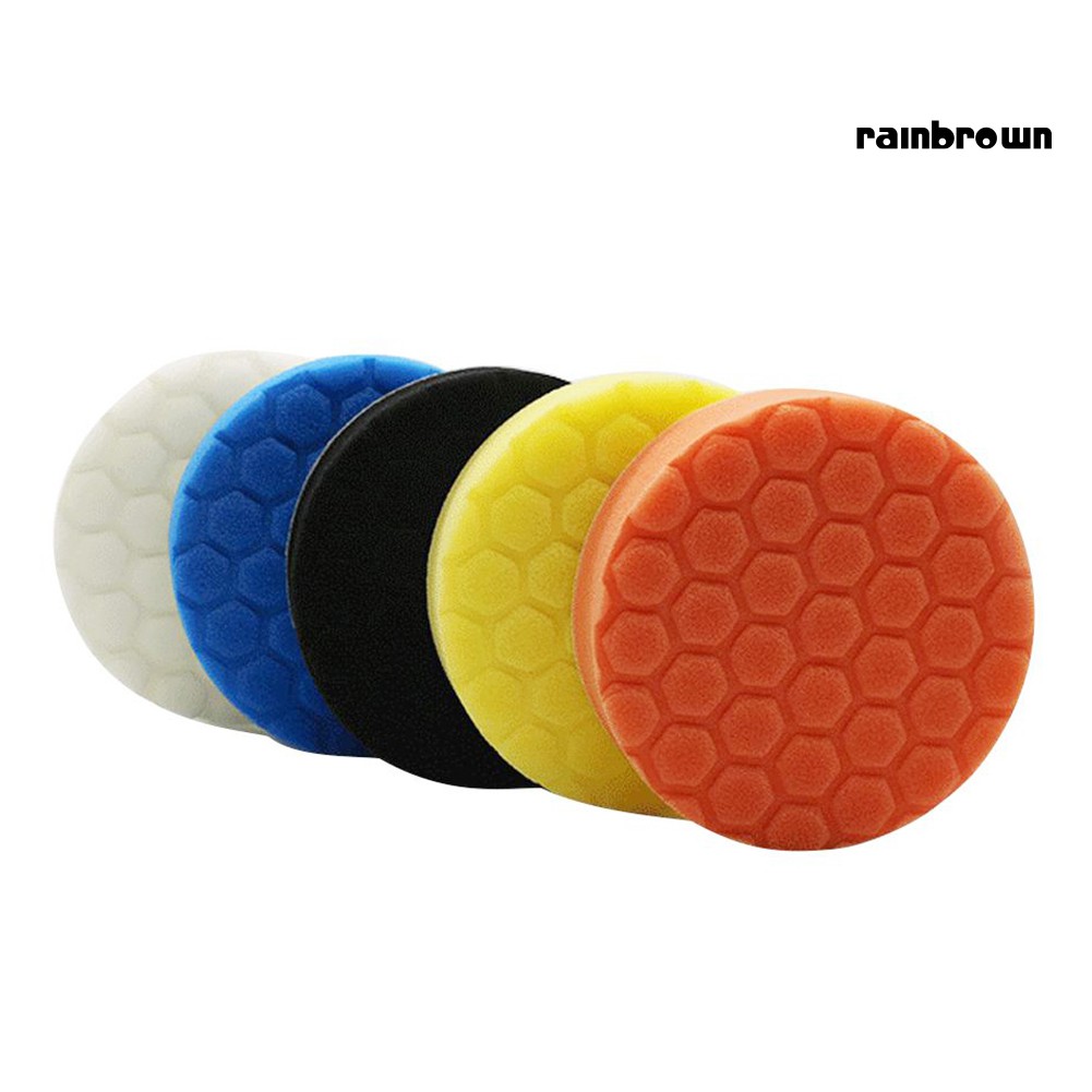 5 Miếng Xốp Tròn Đánh Bóng Xe Hơi 3 / 4 / 5 / 6 / 7inch