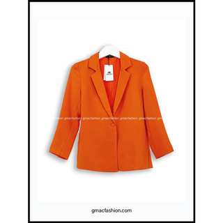 Áo BLAZER Nữ Cam 1 nút G.Mac 0620BLOR1